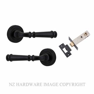 IVER 0313KPASS60 VERONA PASSAGE LATCH KITSET ROUND ROSE MATT BLACK