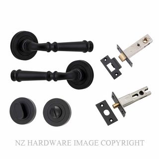 IVER 0313KPRIV60 VERONA PRIVACY LATCH KITSET ROUND ROSE MATT BLACK