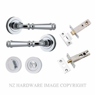 IVER 0314KPRIV60 VERONA PRIVACY LATCH KITSET ROUND ROSE CHROME PLATE