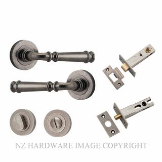 IVER 0317KPRIV60 VERONA PRIVACY LATCH KITSET ROUND ROSE DISTRESSED NICKEL