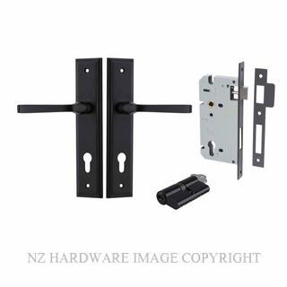 IVER 12744KENTR60KK ANNECY KEY-KEY ENTRANCE LOCK KITSET STEPPED PLATE MATT BLACK
