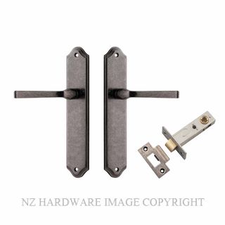 IVER 13720KPASS60 ANNECY PASSAGE LATCH KITSET SHOULDERED PLATE DISTRESSED NICKEL