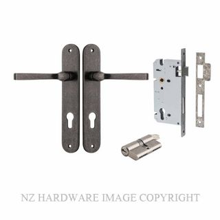 IVER 13732KENTR60KK ANNECY KEY-KEY ENTRANCE LOCK KITSET OVAL PLATE DISTRESSED NICKEL