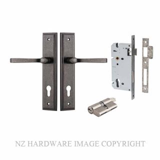 IVER 13744KENTR60KK ANNECY KEY-KEY ENTRANCE LOCK KITSET STEPPED PLATE DISTRESSED NICKEL
