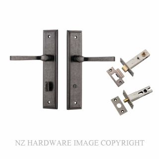 IVER 13744KPRIV60 ANNECY PRIVACY LATCH KITSET STEPPED PLATE DISTRESSED NICKEL