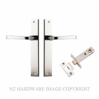 IVER 14208KPASS60 ANNECY PASSAGE LATCH KITSET RECTANGULAR PLATE POLISHED NICKEL