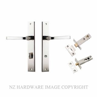IVER 14208KPRIV60 ANNECY PRIVACY LATCH KITSET RECTANGULAR PLATE POLISHED NICKEL