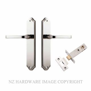 IVER 14220KPASS60 ANNECY PASSAGE LATCH KITSET SHOULDERED PLATE POLISHED NICKEL