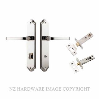 IVER 14220KPRIV60 ANNECY PRIVACY LATCH KITSET SHOULDERED PLATE POLISHED NICKEL