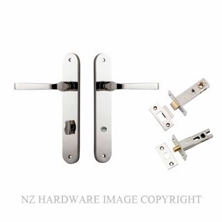 IVER 14232KPRIV60 ANNECY PRIVACY LATCH KITSET OVAL PLATE POLISHED NICKEL