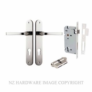IVER 14232KENTR60KK ANNECY KEY-KEY ENTRANCE LOCK KITSET OVAL PLATE POLISHED NICKEL
