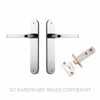 IVER 14232KPASS60 ANNECY PASSAGE LATCH KITSET OVAL PLATE POLISHED NICKEL