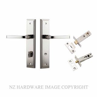 IVER 14244KPRIV60 ANNECY PRIVACY LATCH KITSET STEPPED PLATE POLISHED NICKEL