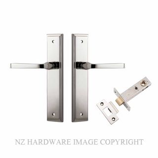 IVER 14244KPASS60 ANNECY PASSAGE LATCH KITSET STEPPED PLATE POLISHED NICKEL