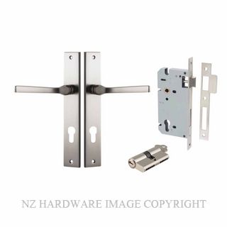 IVER 14708KENTR60KK ANNECY KEY-KEY ENTRANCE LOCK KITSET RECTANGULAR PLATE SATIN NICKEL