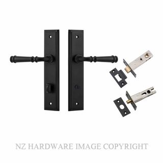 IVER 12742KPRIV60 VERONA PRIVACY LATCH KITSET STEPPED PLATE MATT BLACK