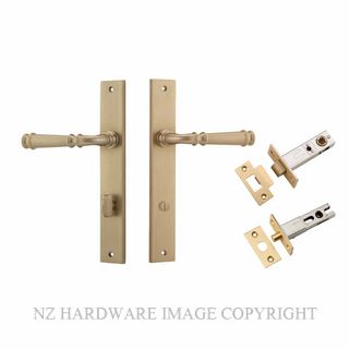 IVER 13206KPRIV60 VERONA PRIVACY LATCH KITSET RECTANGULAR PLATE BRUSHED BRASS