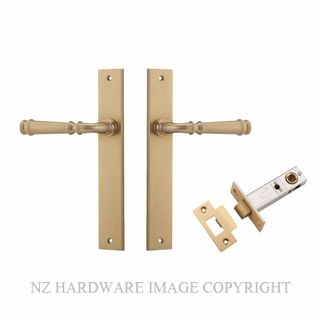 IVER 13206KPASS60 VERONA PASSAGE LATCH KITSET RECTANGULAR PLATE BRUSHED BRASS