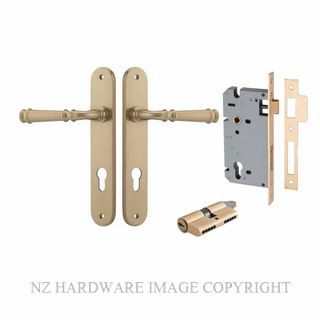IVER 13230KENTR60KK VERONA KEY-KEY ENTRANCE LOCK KITSET OVAL PLATE BRUSHED BRASS