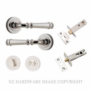 IVER 0318KPRIV60 VERONA PRIVACY LATCH KITSET ROUND ROSE POLISHED NICKEL