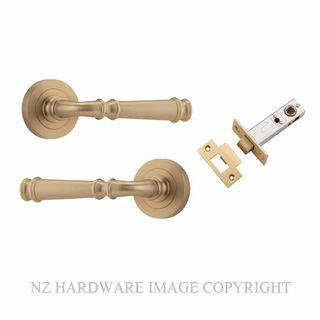 IVER 0602KPASS60 VERONA PASSAGE LATCH KITSET ROUND ROSE BRUSHED BRASS