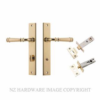 IVER 10206KPRIV60 VERONA PRIVACY LATCH KITSET RECTANGULAR PLATE POLISHED BRASS