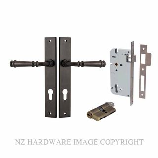 IVER 10706KENTR60KK VERONA KEY-KEY ENTRANCE LOCK KITSET RECTANGULAR PLATE SIGNATURE BRASS