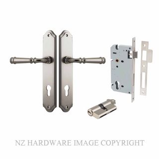IVER 14718KENTR60KK VERONA KEY-KEY ENTRANCE LOCK KITSET SHOULDERED PLATE SATIN NICKEL