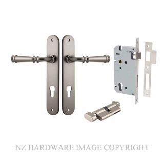IVER 14730KENTR60KT VERONA KEY-TURN ENTRANCE LOCK KITSET OVAL PLATE SATIN NICKEL