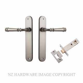 IVER 14730KPASS60 VERONA PASSAGE LATCH KITSET OVAL PLATE SATIN NICKEL
