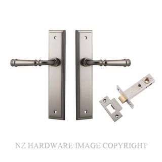 IVER 14742KPASS60 VERONA PASSAGE LATCH KITSET STEPPED PLATE SATIN NICKEL