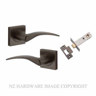IVER 0281KPASS60 OXFORD PASSAGE LATCH KITSET SQUARE ROSE SIGNATURE BRASS
