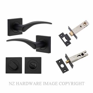 IVER 0283KPRIV60 OXFORD PRIVACY LATCH KITSET SQUARE ROSE MATT BLACK