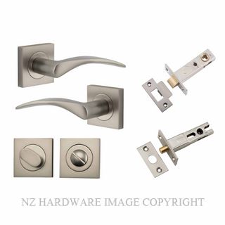 IVER 0289KPRIV60 OXFORD PRIVACY LATCH KITSET SQUARE ROSE SATIN NICKEL