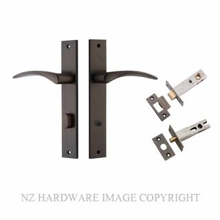 IVER 10704KPRIV60 OXFORD PRIVACY LATCH KITSET RECTANGULAR PLATE SIGNATURE BRASS