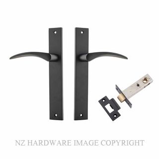 IVER 12704KPASS60 OXFORD PASSAGE LATCH KITSET RECTANGULAR PLATE MATT BLACK