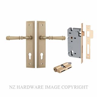 IVER 13242KENTR60KK VERONA KEY-KEY ENTRANCE LOCK KITSET STEPPED PLATE BRUSHED BRASS