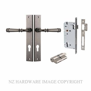 IVER 13706KENTR60KK VERONA KEY-KEY ENTRANCE LOCK KITSET RECTANGULAR PLATE DISTRESSED NICKEL