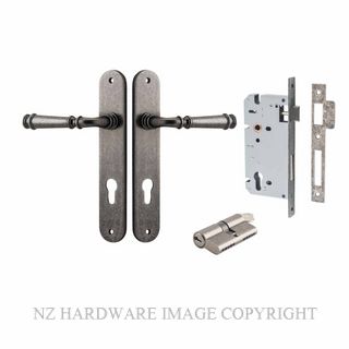 IVER 13730KENTR60KK VERONA KEY-KEY ENTRANCE LOCK KITSET OVAL PLATE DISTRESSED NICKEL