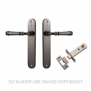IVER 13730KPASS60 VERONA PASSAGE LATCH KITSET OVAL PLATE DISTRESSED NICKEL
