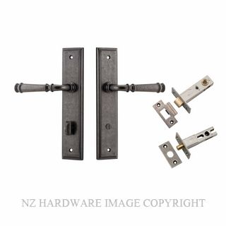 IVER 13742KPRIV60 VERONA PRIVACY LATCH KITSET STEPPED PLATE DISTRESSED NICKEL