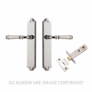 IVER 14218KPASS60 VERONA PASSAGE LATCH KITSET SHOULDERED PLATE POLISHED NICKEL