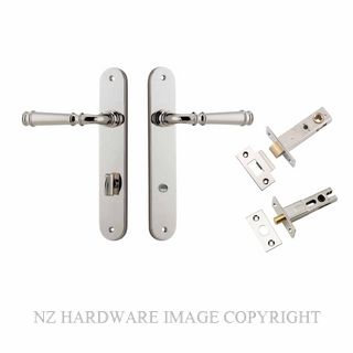 IVER 14230KPRIV60 VERONA PRIVACY LATCH KITSET OVAL PLATE POLISHED NICKEL