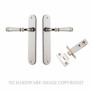 IVER 14230KPASS60 VERONA PASSAGE LATCH KITSET OVAL PLATE POLISHED NICKEL