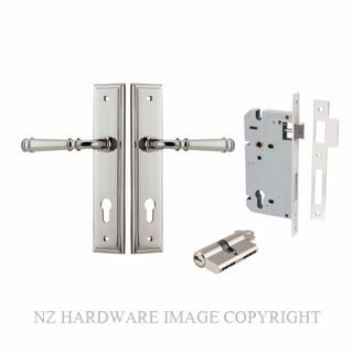 IVER 14242KENTR60KK VERONA KEY-KEY ENTRANCE LOCK KITSET STEPPED PLATE POLISHED NICKEL