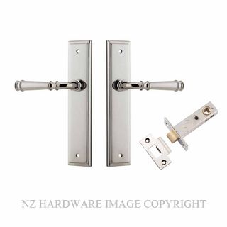 IVER 14242KPASS60 VERONA PASSAGE LATCH KITSET STEPPED PLATE POLISHED NICKEL