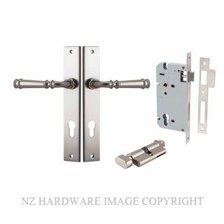 IVER 14706KENTR60KT VERONA KEY-TURN ENTRANCE LOCK KITSET RECTANGULAR PLATE SATIN NICKEL