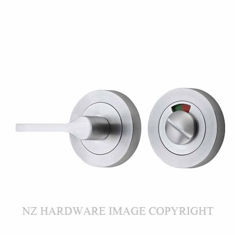 IVER 21714 ROUND ACCESSIBIILITY PRIVACY TURN WITH INDICATOR BRUSHED CHROME