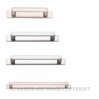 IVER 20949B OSAKA 111MM CABINET PULL WITH BACKPLATE SATIN NICKEL