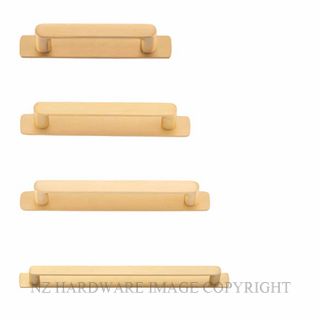 IVER 20946B OSAKA 111MM CABINET PULL WITH BACKPLATE BRUSHED BRASS